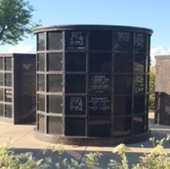 Columbariums are one of the options available for cremated remains in a cemetery.